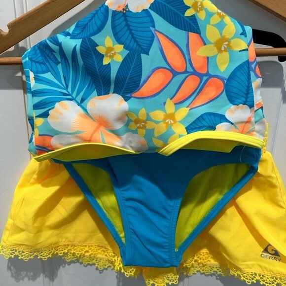 Gerry Girls 3-Piece Youth Tankini & Shorts Swimsuit Set SIZE S(7/8) - Picture 5 of 6